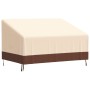 Copertura per Panca a 2 Posti Beige 137x97x48/74 cm 600D Oxford