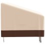 Copertura per Panca a 2 Posti Beige 137x97x48/74 cm 600D Oxford