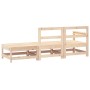 Set Salotto da Giardino 3 pz in Legno Massello di Pino
