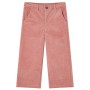 Pantaloni per Bambini in Velluto a Coste Rosa Antico 140