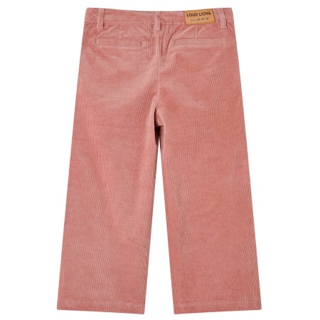 Pantaloni per Bambini in Velluto a Coste Rosa Antico 140