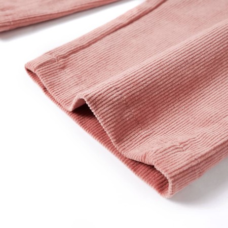 Pantaloni per Bambini in Velluto a Coste Rosa Antico 140