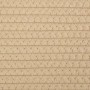 Cestino Portaoggetti Beige e Bianco Ø51x33 cm in Cotone