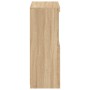 Armadietto con Luci LED Rovere Sonoma in Legno Multistrato