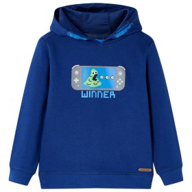 Felpa con Cappuccio per Bambini Blu Scuro 92