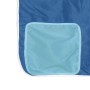 Letto a Soppalco con Tunnel Bambini Blu 80x200cm Massello Pino