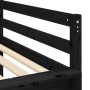 Letto a Soppalco con Tunnel Bambini Bianco e Nero 90x190cm Pino