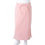 Gonna Dritta da Bambina a Righe Rosa 128