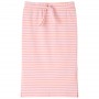 Gonna Dritta da Bambina a Righe Rosa 104