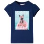 Maglietta da Bambina Blu Marino 104