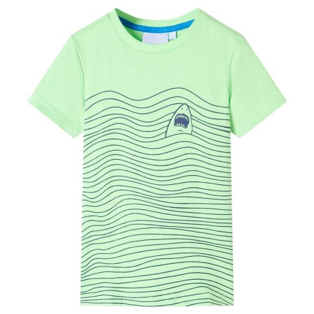 Maglietta per Bambini Verde Neon 140