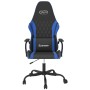 Sedia da Gaming Massaggiante Nero e Blu in Similpelle