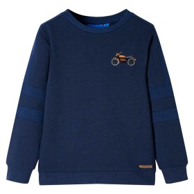 Felpa per Bambini Blu Marino Mélange 140