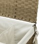 Cesto Portabiancheria con Ruote 60x35x60,5 cm Rattan