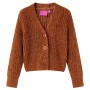 Cardigan da Bambina Lavorato a Mano Cognac 128