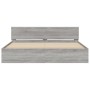 Giroletto con Testiera Grigio Sonoma 160x200 cm