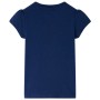 Maglietta da Bambina Blu Marino 128