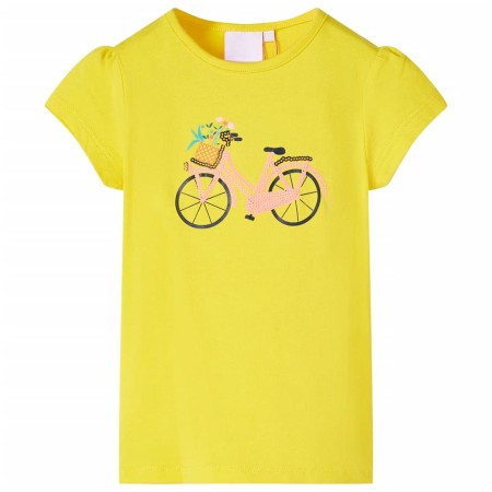 Maglietta da Bambina Gialla 140