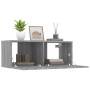 Mobili TV 2pz Grigio Sonoma 80x30x30cm Legno Multistrato