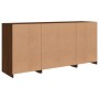 Credenza con Luci LED Rovere Marrone 142,5x37x67 cm