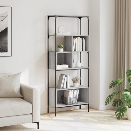 Libreria 5Ripiani Grigio Sonoma 76x33x188,5cm Legno Multistrato