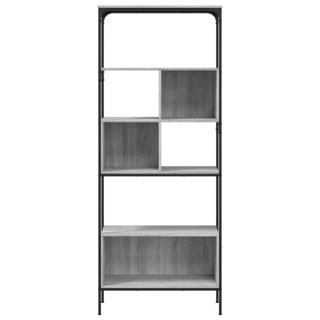 Libreria 5Ripiani Grigio Sonoma 76x33x188,5cm Legno Multistrato