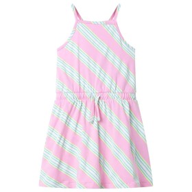 Abito da Bambina con Coulisse Senza Maniche Rosa 128