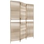 Divisorio per Ambienti a 3 Pannelli Beige in Polyrattan