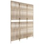 Divisorio per Ambienti a 3 Pannelli Beige in Polyrattan