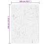 Tappeto a Pelo Lucido Lungo ISTAN Effetto Crema 240x340 cm
