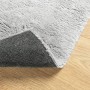 Tappeto a Pelo Corto HUARTE Morbido e Lavabile Grigio 100x200cm