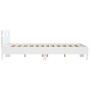 Giroletto con Testiera Bianco 140x190 cm in Legno Multistrato