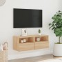 Mobile TV a Parete Rovere Sonoma 80x30x30 cm Legno Multistrato