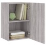 Mobili TV Muro 2pz Grigio Sonoma 40,5x30x60cm Legno Multistrato