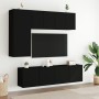 Mobile TV a Parete Nero 60x30x41 cm