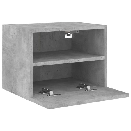 Mobili TV Muro 2pz Grigio Cemento 40x30x30 cm Legno Multistrato