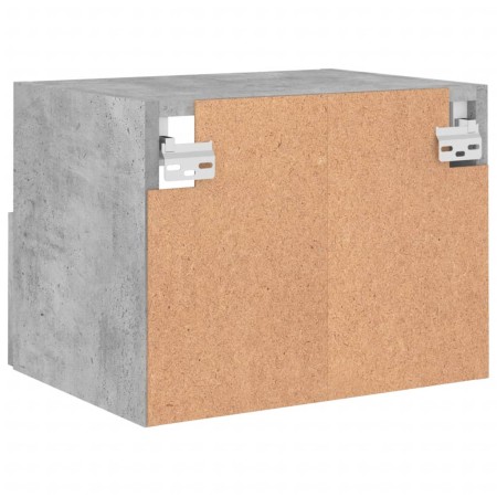 Mobili TV Muro 2pz Grigio Cemento 40x30x30 cm Legno Multistrato