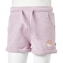 Pantaloncini per Bambini con Coulisse Lilla Misto 92