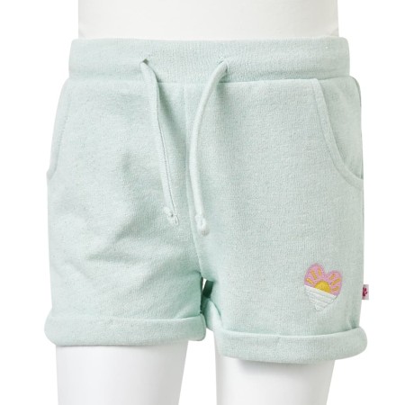 Pantaloncini per Bambini con Coulisse Menta Chiaro Misto 92