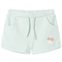 Pantaloncini per Bambini con Coulisse Menta Chiaro Misto 116