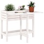 vidaxL Fioriera Giardino Piano Pieghevole Bianco Legno Massello Pino