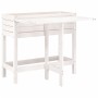 vidaxL Fioriera Giardino Piano Pieghevole Bianco Legno Massello Pino