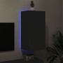 Mobile TV a Parete con Luci LED Nero 40,5x35x80 cm