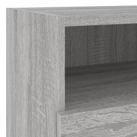 Mobili TV a Muro 5pz Grigio Sonoma in Legno Multistrato