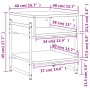 Tavolino da Salotto Grigio Sonoma 40x40x45 cm Legno Multistrato