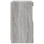 Credenza con Luci LED Grigio Sonoma 41x37x67 cm