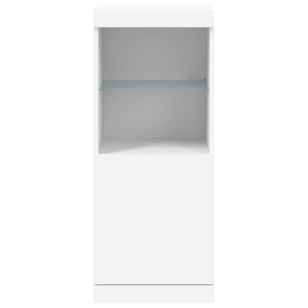 Credenza con Luci LED Bianca 41x37x100 cm