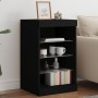 Credenza con Luci LED Nera 41x37x67 cm