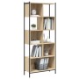 Libreria Rovere Sonoma 72x28x172 cm in Legno Multistrato