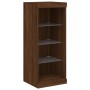 Credenza con Luci LED Rovere Marrone 41x37x100 cm